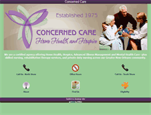 Tablet Screenshot of concernedcare.com